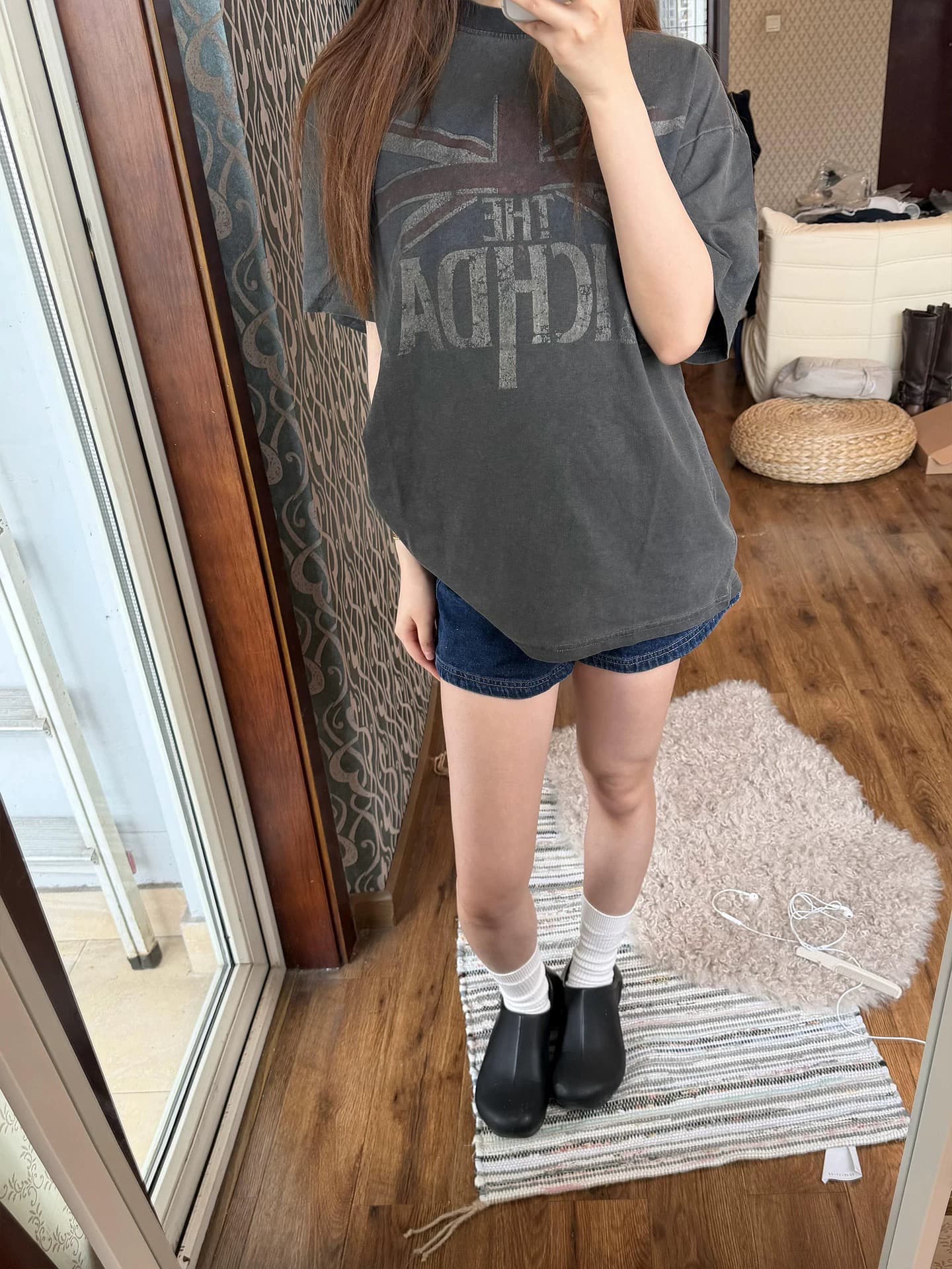 프린트 순면 220 그램 반팔 티셔츠 이미지 4