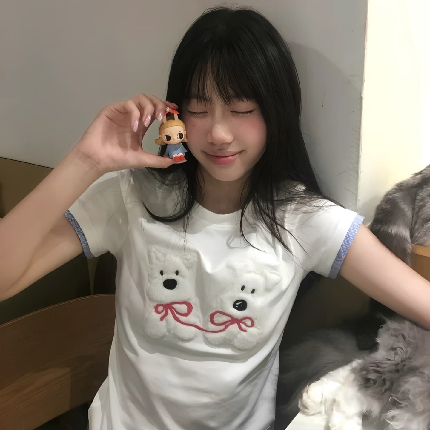 원본 원단 식물 플러시 패치워크 210 그램 95 면 40s 오스트리아 델 식물 플러시 패치워크 강아지 반팔 티셔츠