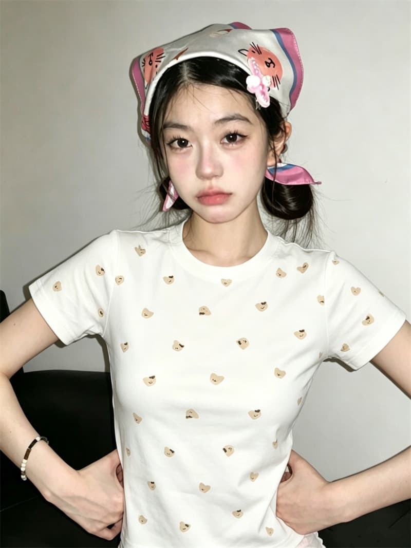 좋은 품질 천 인쇄 40 220 그램 92 면 8 암모니아 Lun 반팔 티셔츠 이미지 3