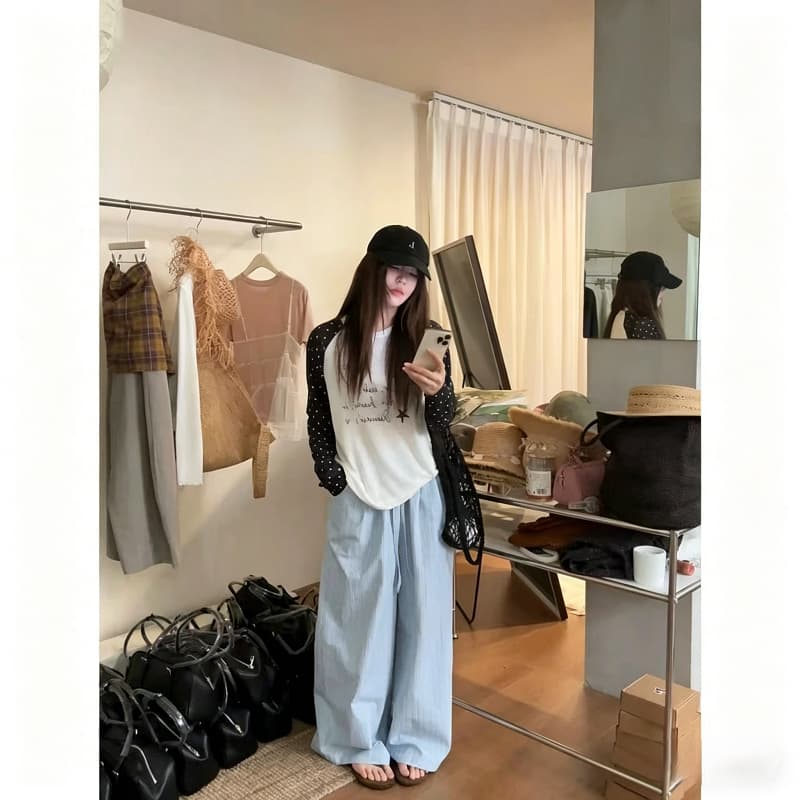 광저우 라이 경기 서울 눈꽃 얼음 차가운 면 165 그램 헝겊 차가운 미끄러짐 긴팔 자외선 차단 블라우스 이미지 2