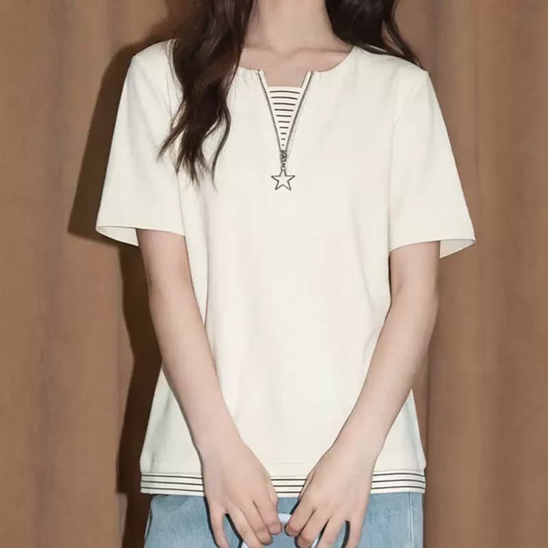 광저우 원단 남자 바 면 반팔 맨위 상세 이미지 5
