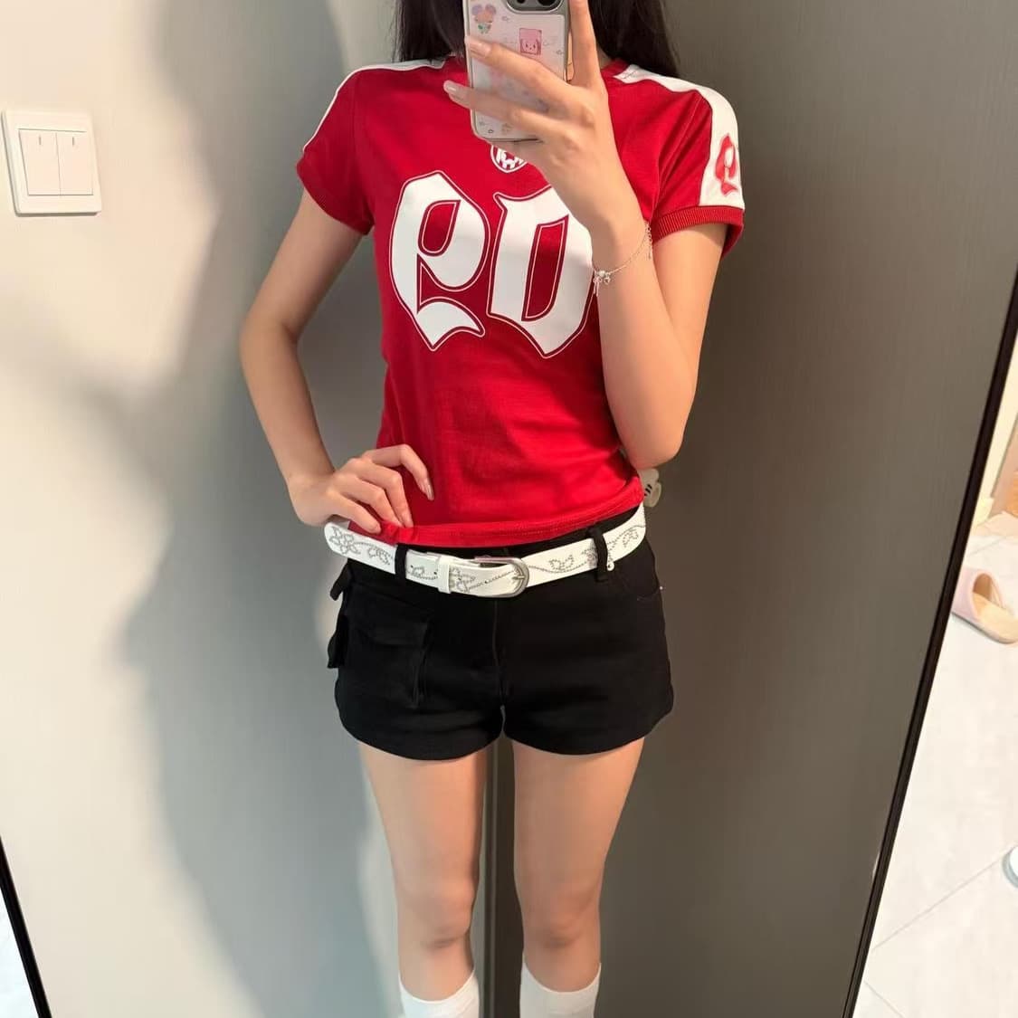 원본 솜씨 40 오스트리아 세대 서울 210 그램 순면 반팔 티셔츠 여성 이미지 3