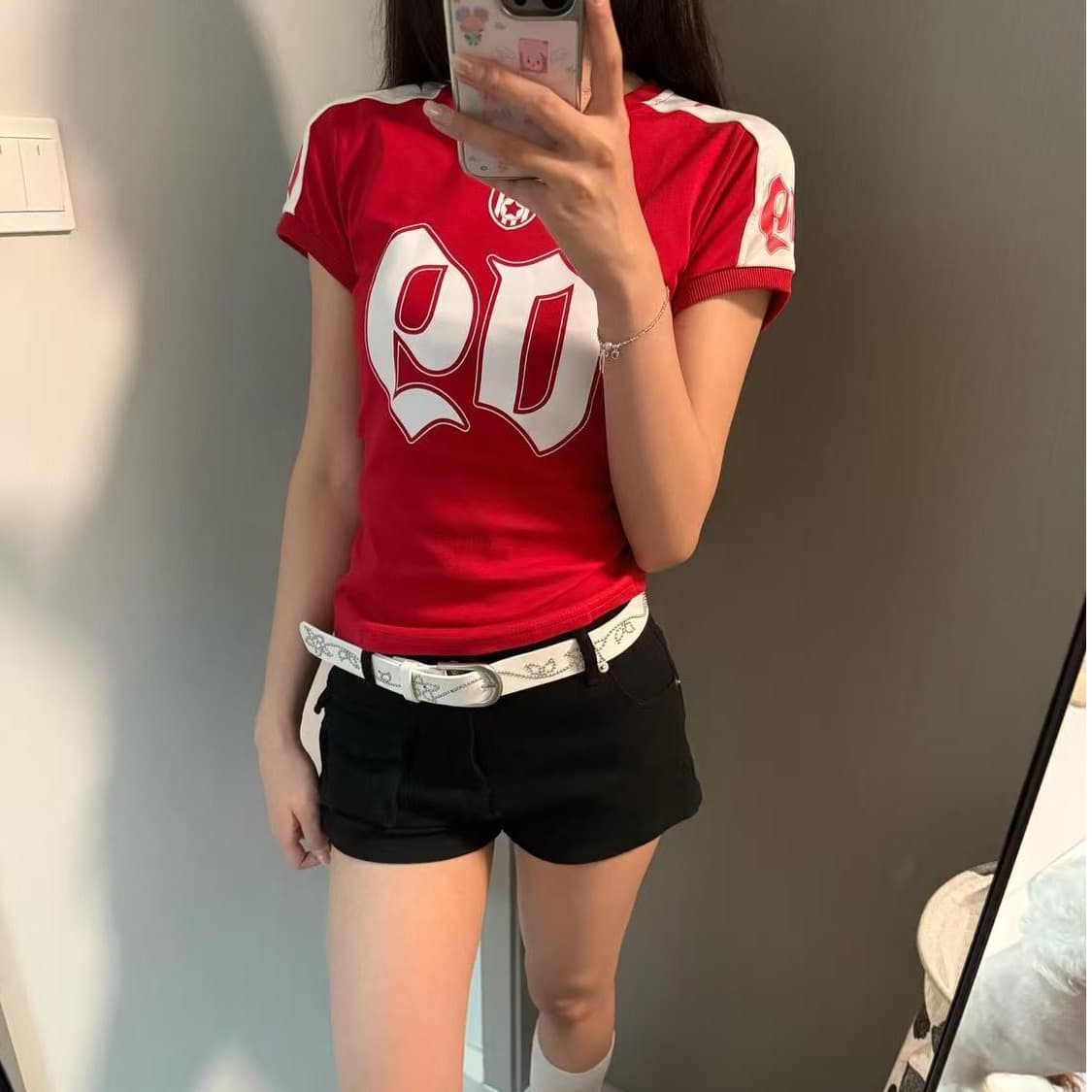 원본 솜씨 40 오스트리아 세대 서울 210 그램 순면 반팔 티셔츠 여성 이미지 5
