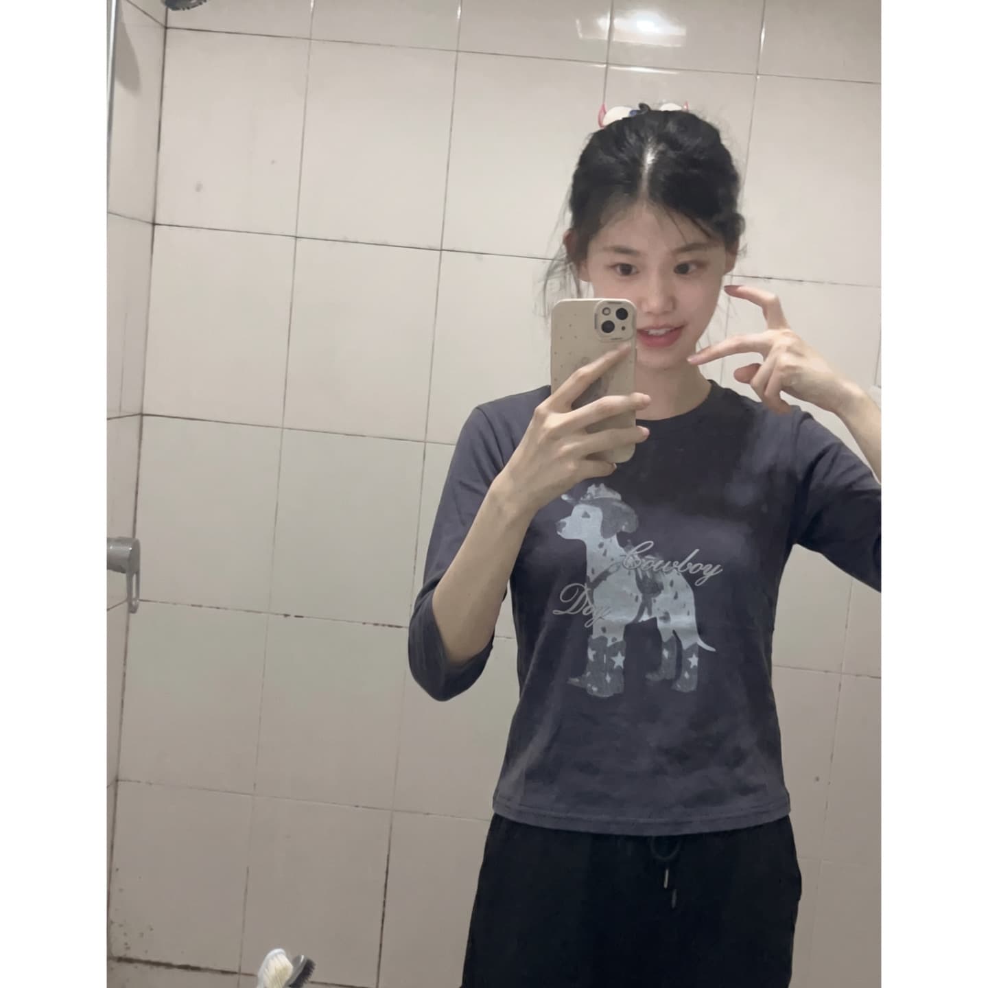광저우 원단 중간 소매 핏 스타일 디지털 직분사 210 그램 95 면 40s 오스트리아 델 달마 시안 반팔 t 이미지 2