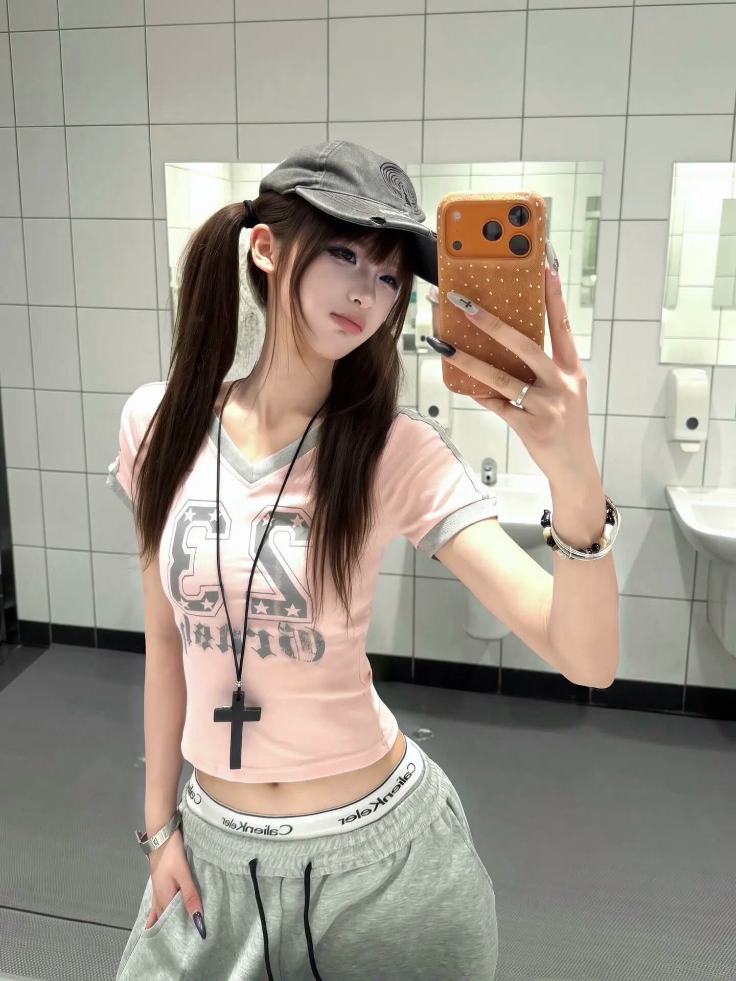 210 그램 40 좋은 면 반팔 티셔츠 쇼트 스타일 몸매 가꾸기 알파벳 영어 상세 이미지 3