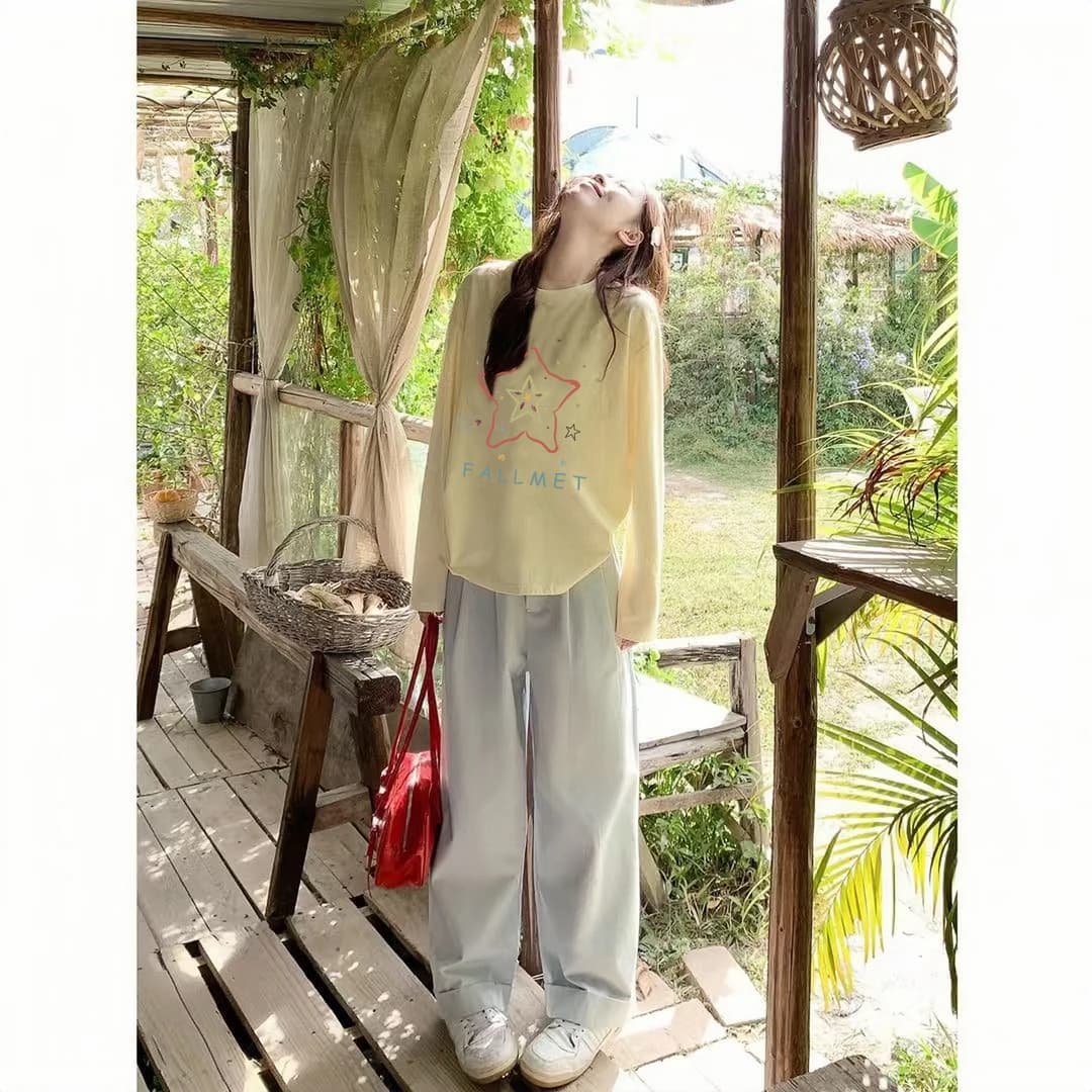 라운드 넥 광저우 라이 경기 서울 눈꽃 얼음 차가운 면 165 그램 헝겊 차가운 미끄러짐 긴팔 상세 이미지 5