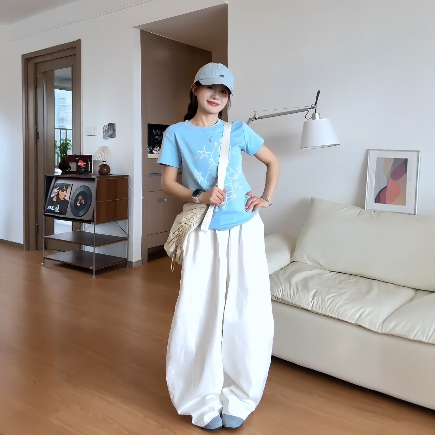 순면 프린트 반팔 티셔츠 이미지 2