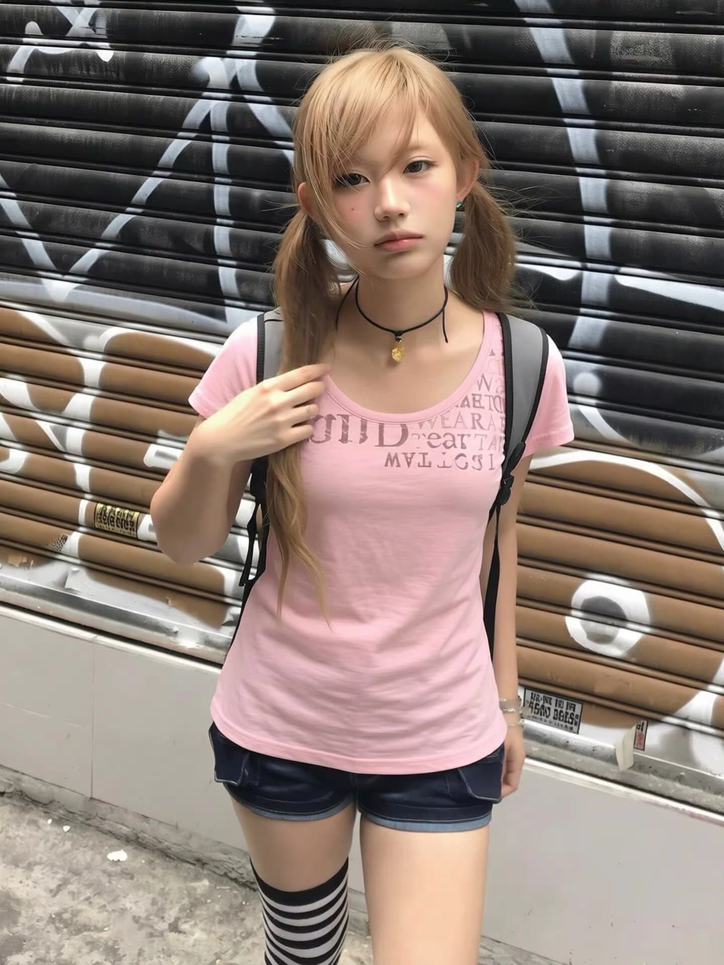 광저우 원단 대나무 마디 면 순면 프린트 반팔 티셔츠