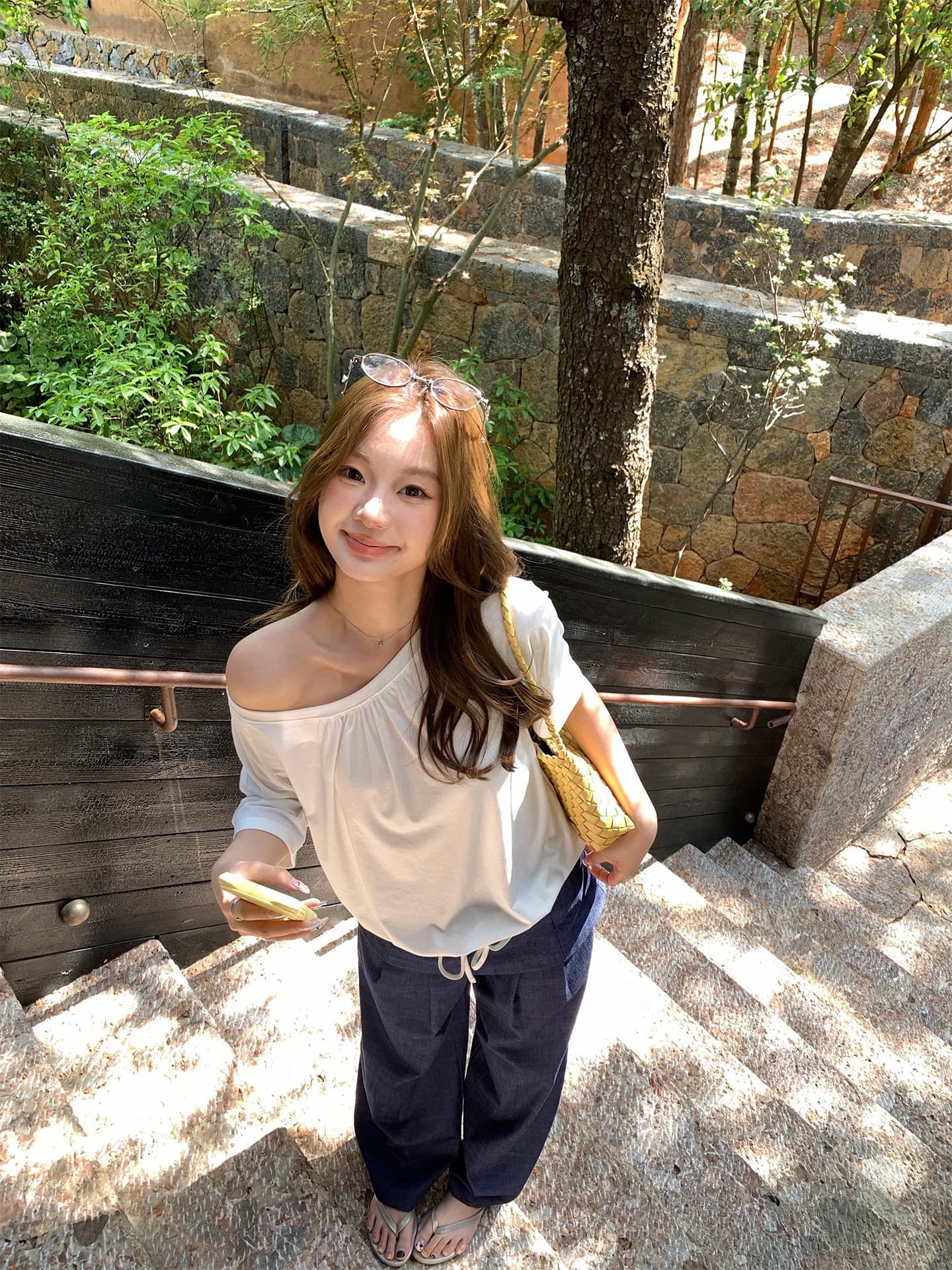 눈꽃 면 수 있습니다. 둘 착용 반팔 맨위 여성 여름 밑단 펌프 로프 u 칼라 펌프 Pleat 비스듬한 칼라 오프숄더 섹시함 티셔츠 상세 이미지 2