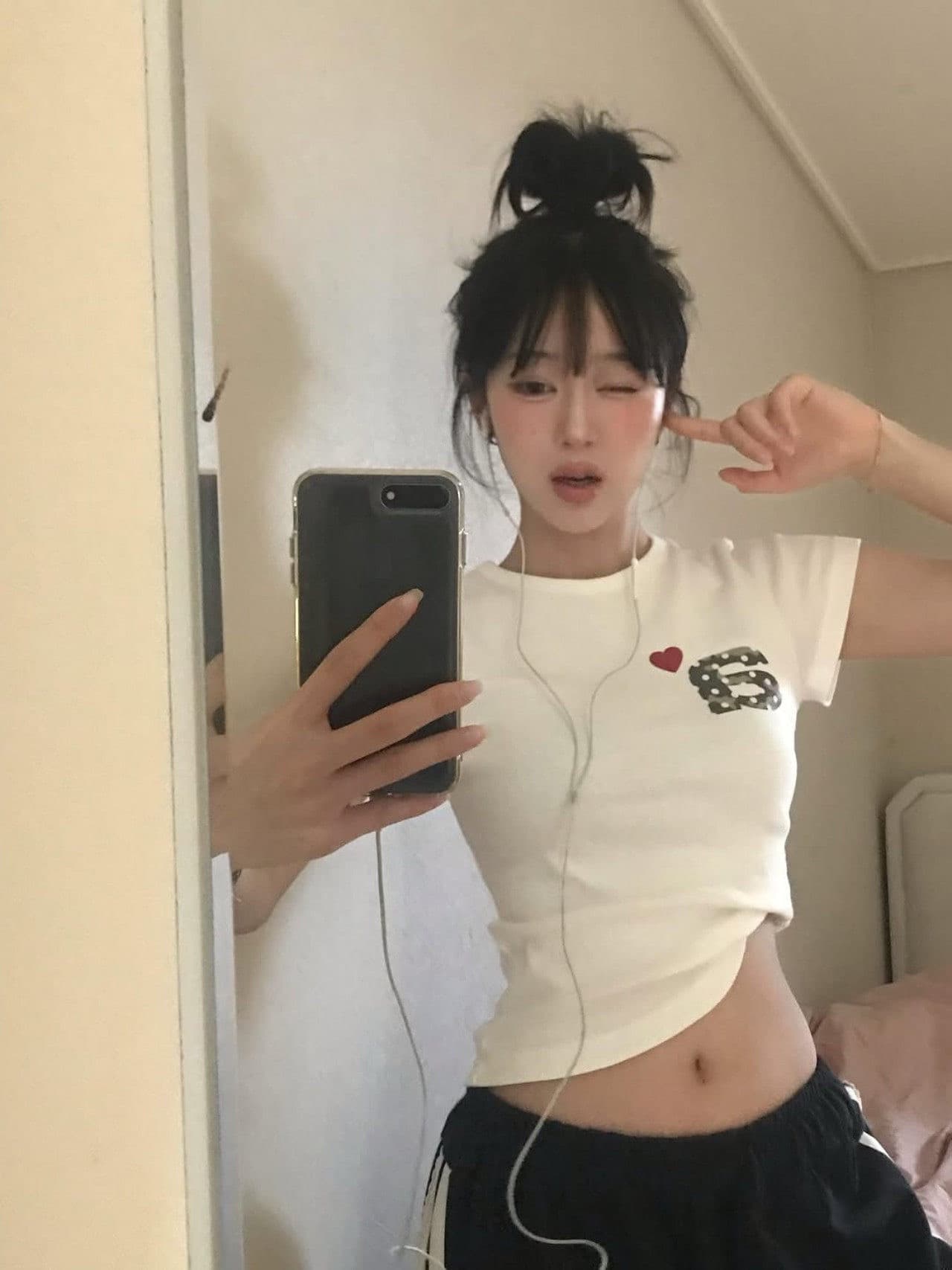 아메리칸 레트로 높음 거리 반팔 티셔츠 여성 여름 프린트 알파벳 핫걸 바람 몸매 가꾸기 패션 맨위 이미지 4