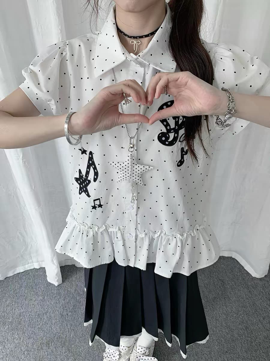 광저우 원단 여성 셔츠 상세 이미지 2