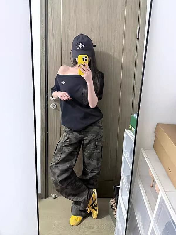 40 오스트리아 세대 서울 92 면 8 암모니아 Lun 220 그램 비스듬한 어깨 오프숄더 티셔츠 새로운 프린트 맨위 이미지 3