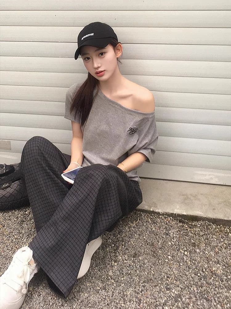 40 오스트리아 세대 서울 92 면 8 암모니아 Lun 220 그램 비스듬한 어깨 오프숄더 티셔츠 새로운 프린트 맨위 이미지 3