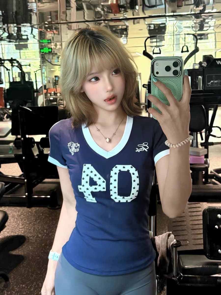 프린트 40 순면 220 그램 반팔 티셔츠 이미지 3