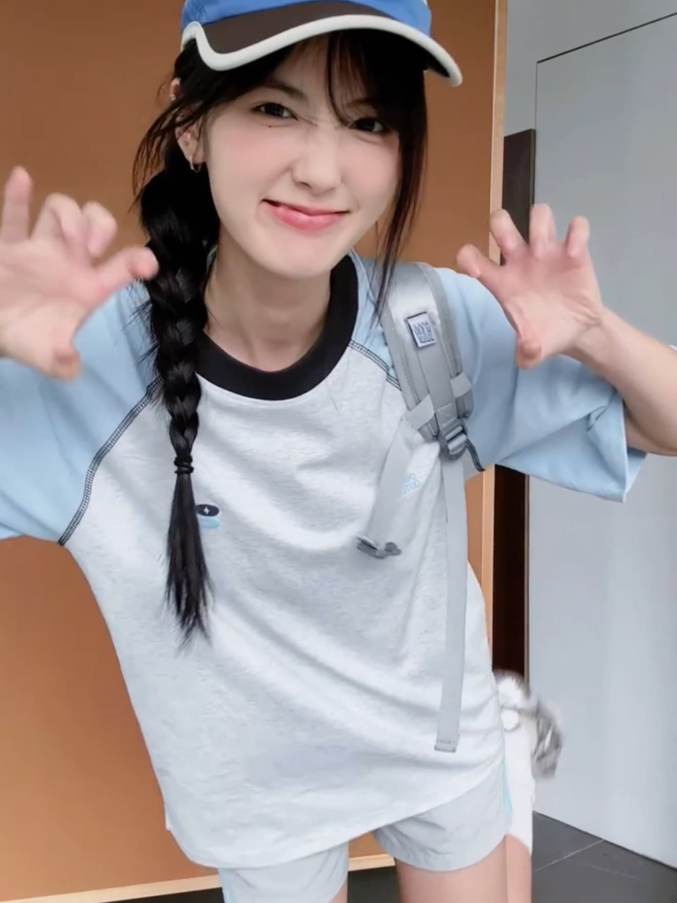 원본 명중 인터넷 전후 포밍 프린트 19 지점 220 그램 순면 삽입 어깨 소매 반팔 티셔츠 상세 이미지 3
