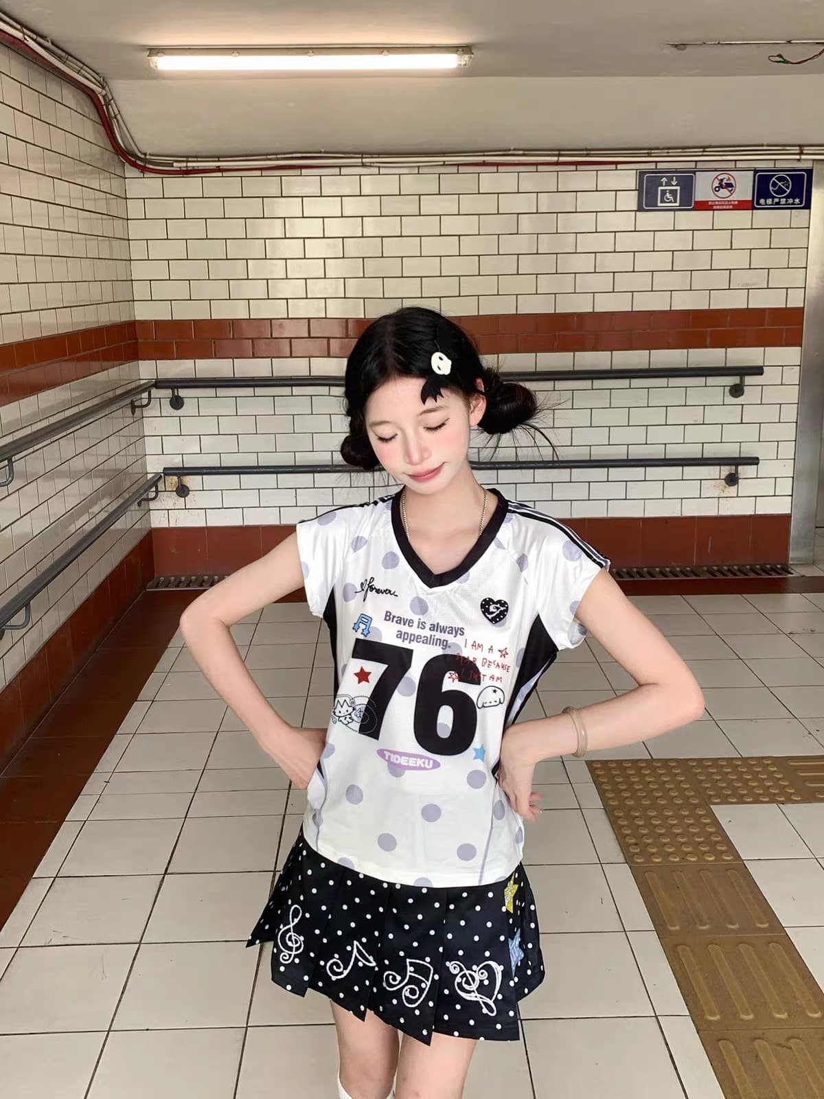 광저우 원단 이중선 그리드 천 원본 것 프린트 반팔 티셔츠 이미지 4