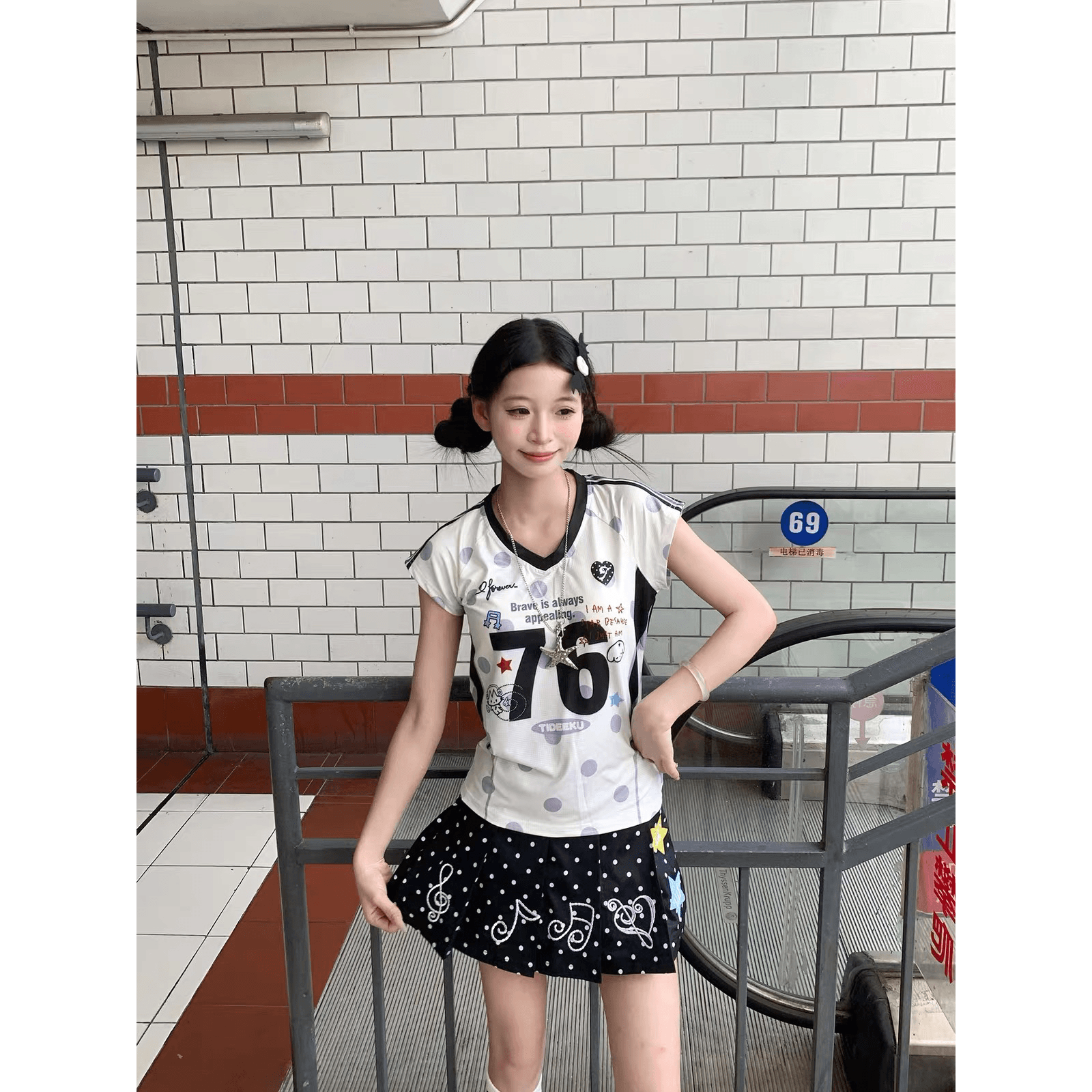 광저우 원단 이중선 그리드 천 원본 것 프린트 반팔 티셔츠 이미지 5