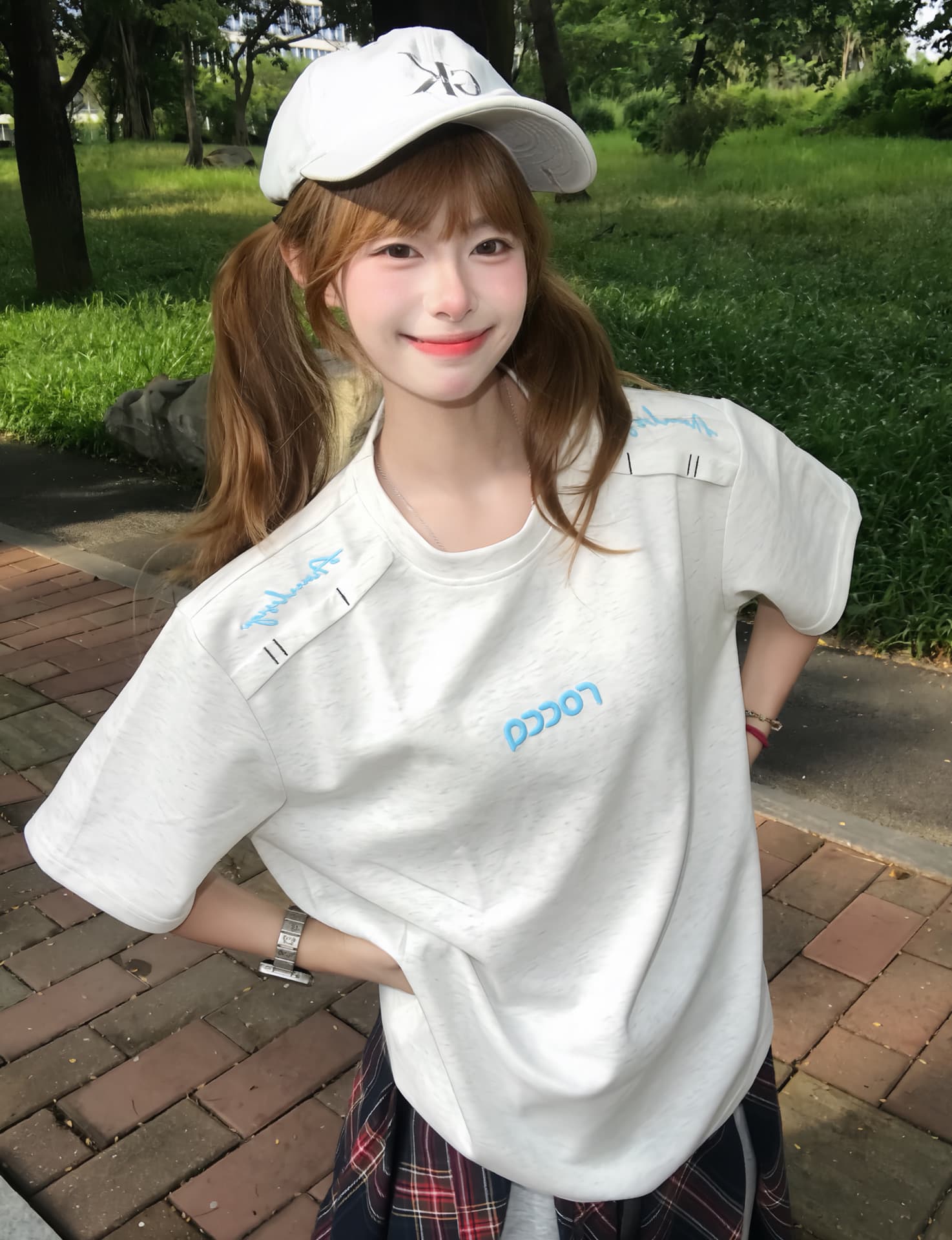 자수 네리 가게 천 19 지점 220 그램 순면 반팔 티셔츠 여성