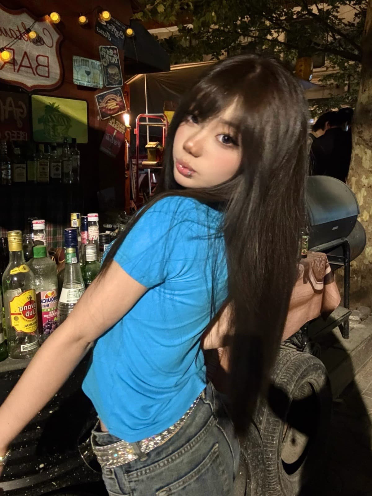 220 그램 92 면 8 암모니아 Lun 뜨거운 벽돌 반팔 티셔츠 상세 이미지 2