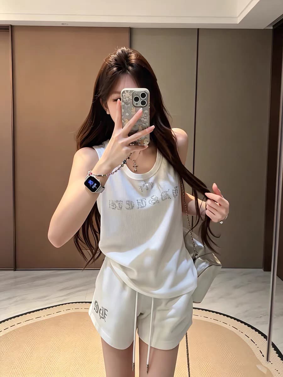 광저우 원단 반팔 티셔츠 여성