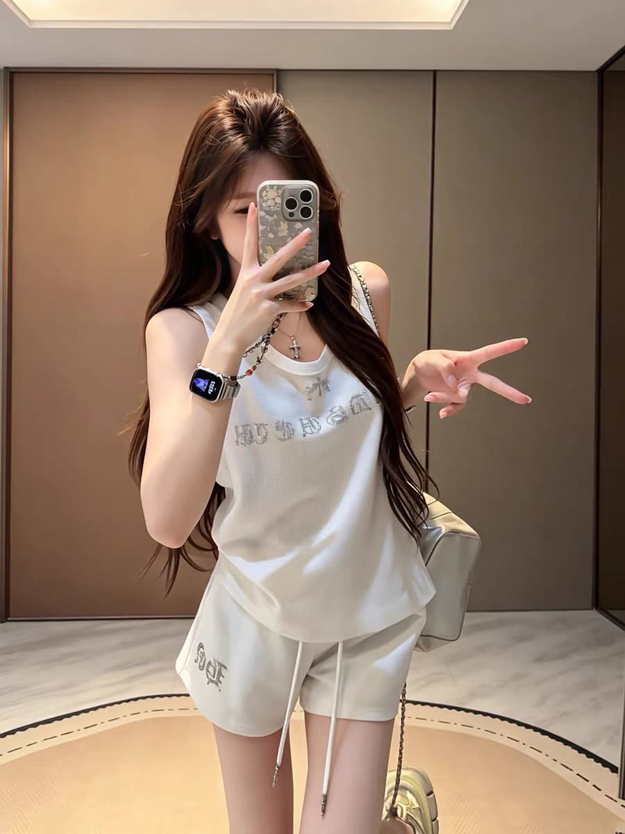 광저우 원단 반팔 티셔츠 여성 상세 이미지 4