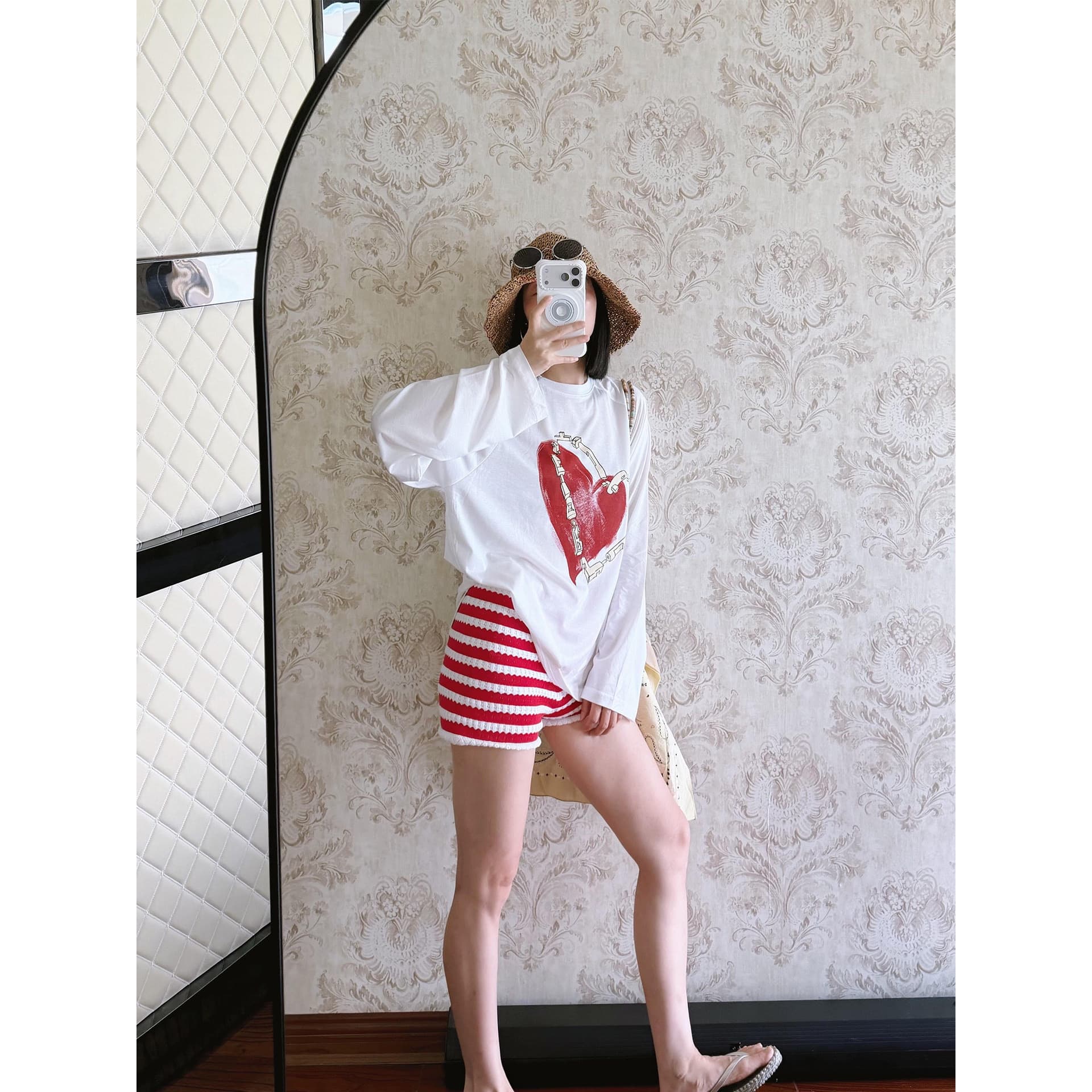 한 부서 긴팔 티셔츠 태양 보호 셔츠 기본 셔츠 블라우스 통기성 루즈핏 이미지 5