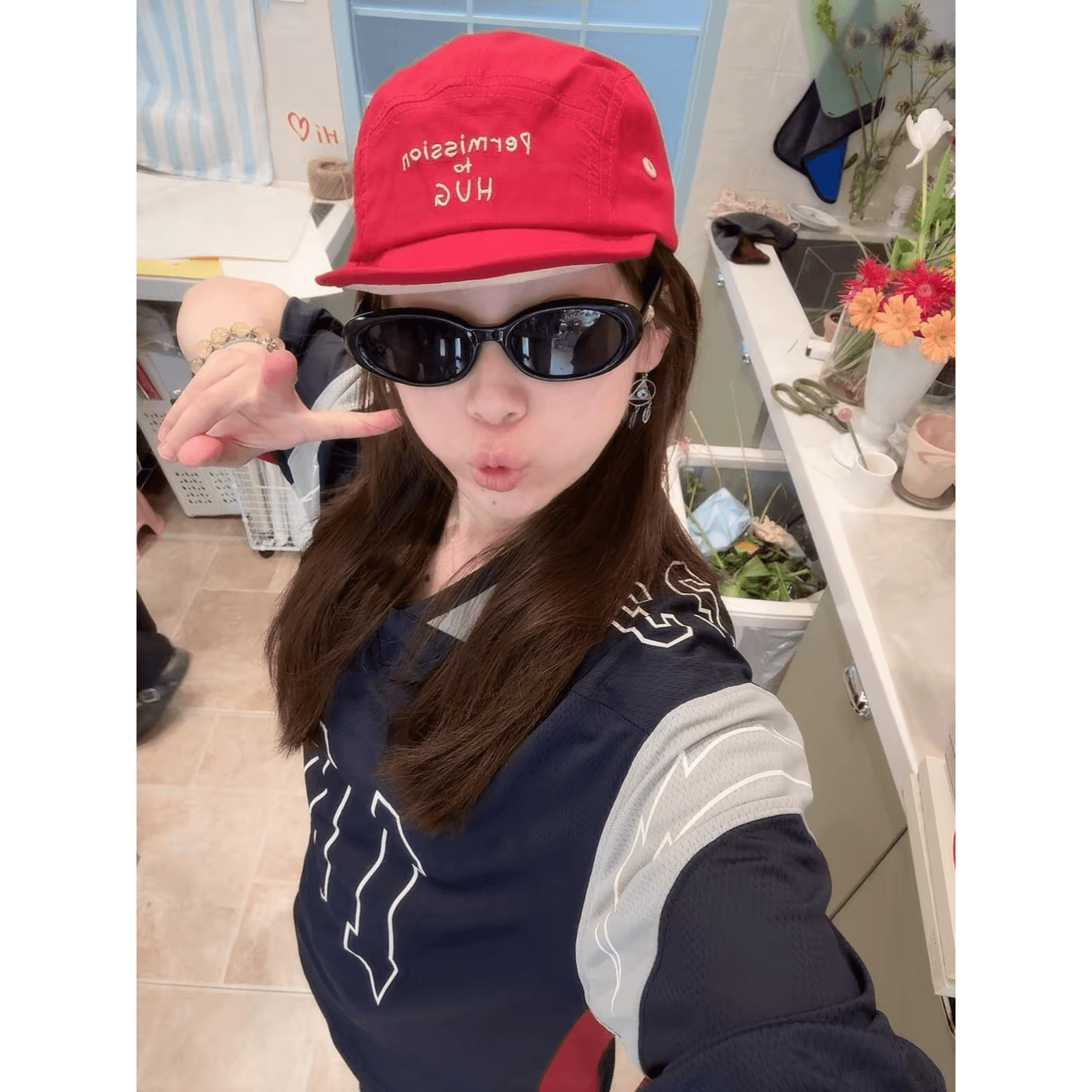 광저우 원단 반팔 티셔츠 여성 이미지 5
