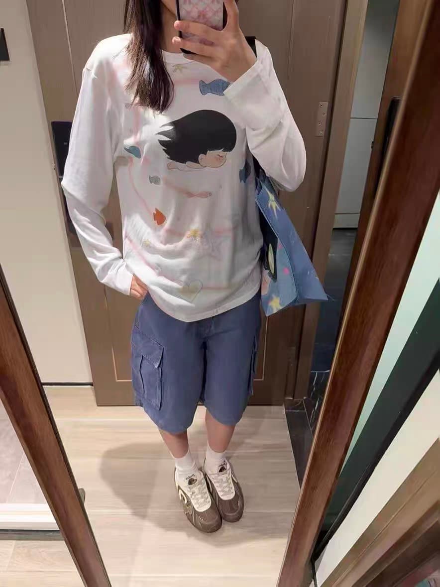 광저우 원단 반팔 티셔츠 여성 상세 이미지 3