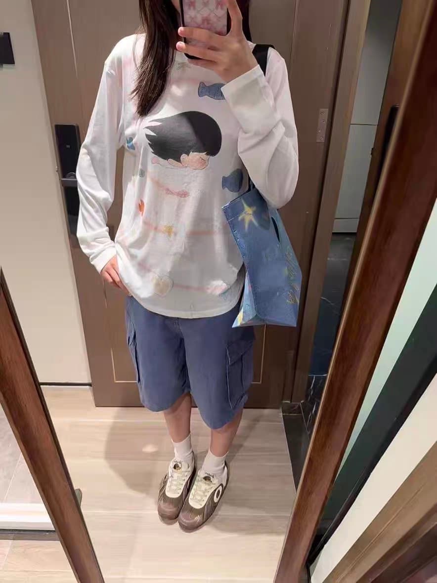 광저우 원단 반팔 티셔츠 여성 상세 이미지 4