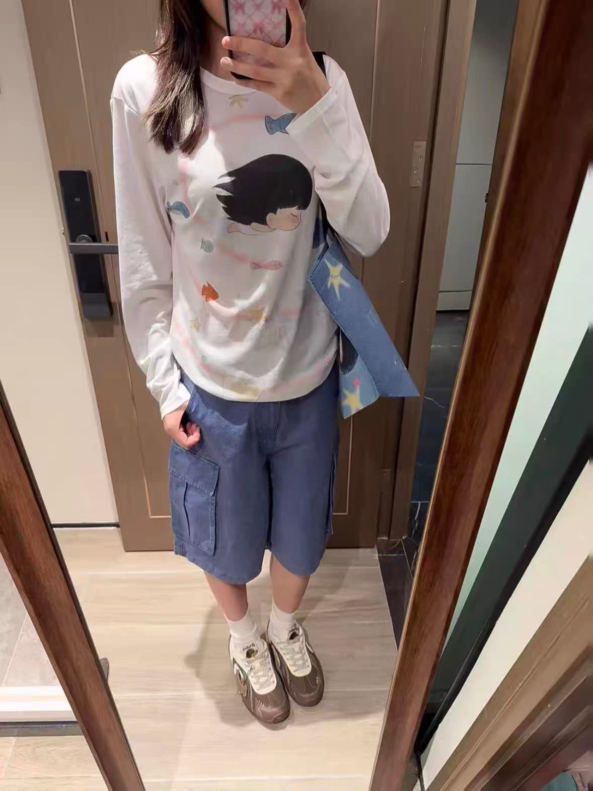 광저우 원단 반팔 티셔츠 여성 상세 이미지 5