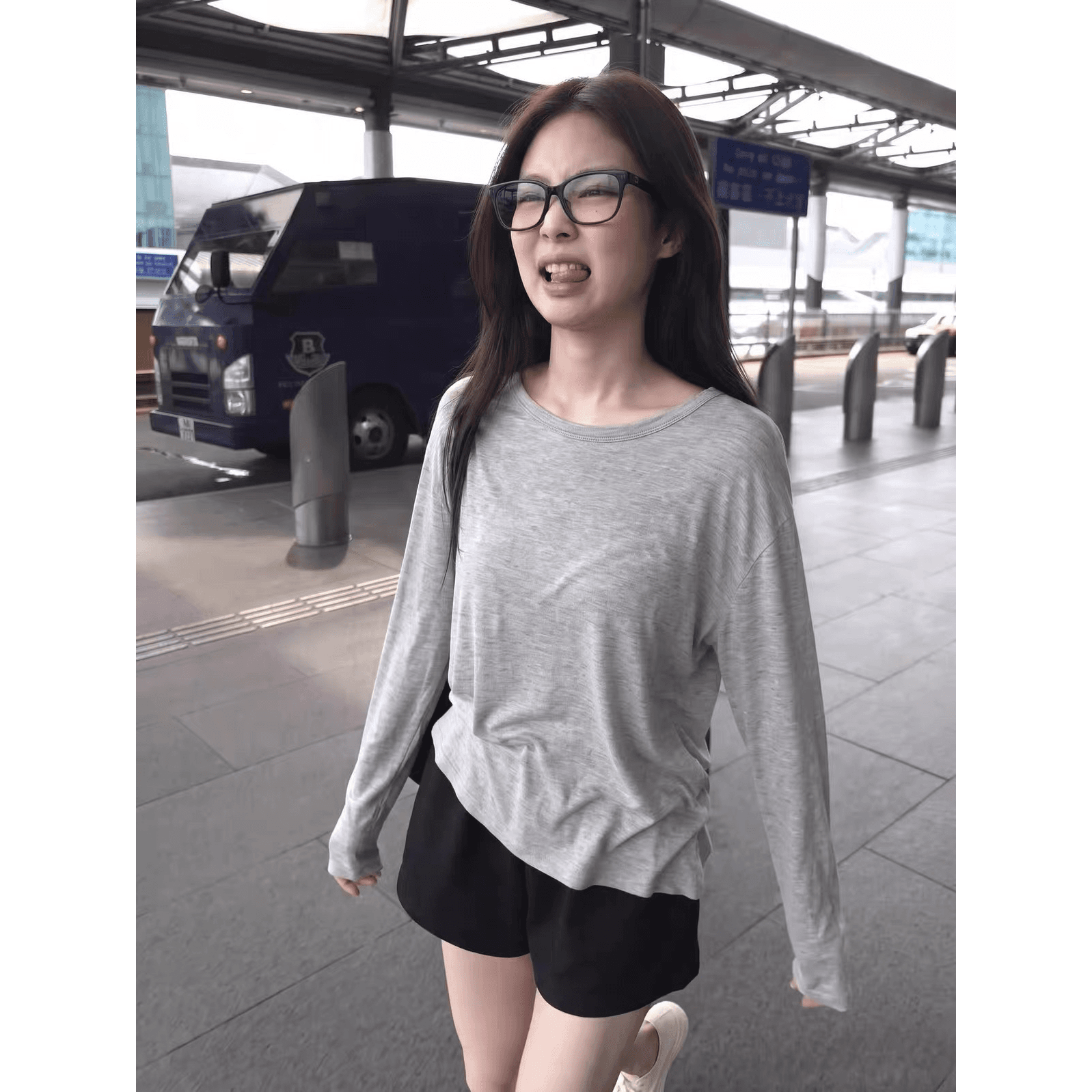 광저우 원단 반팔 티셔츠 여성 이미지 5
