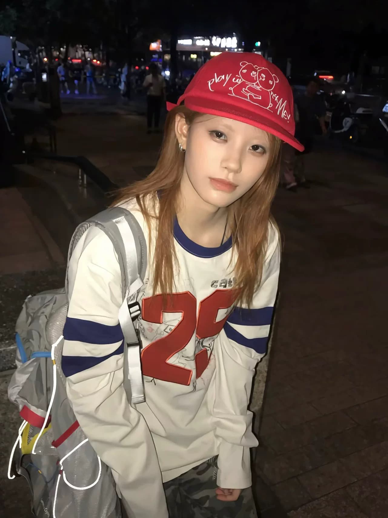 원본 솜씨 순면 220 그램 긴팔 티셔츠 여성 이미지 3