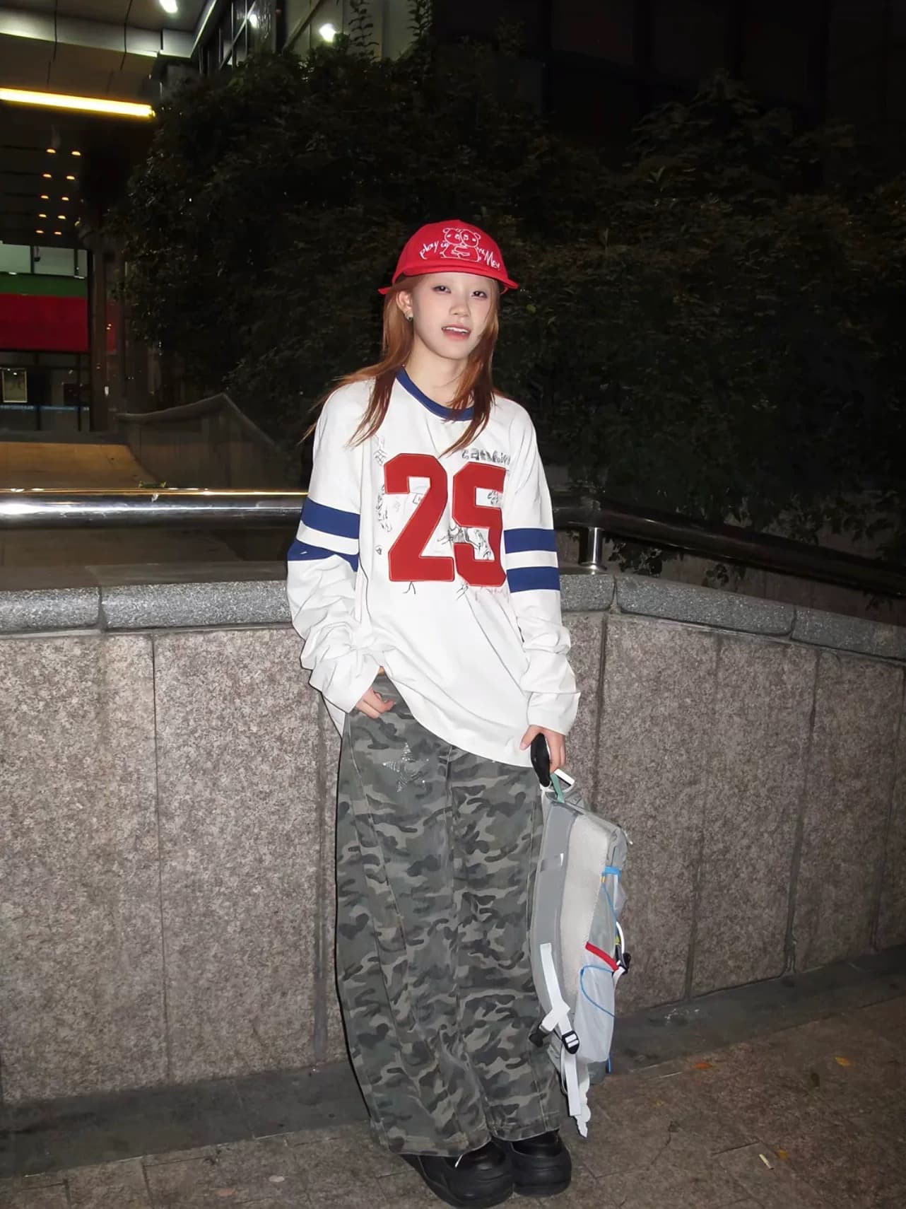 원본 솜씨 순면 220 그램 긴팔 티셔츠 여성 이미지 4