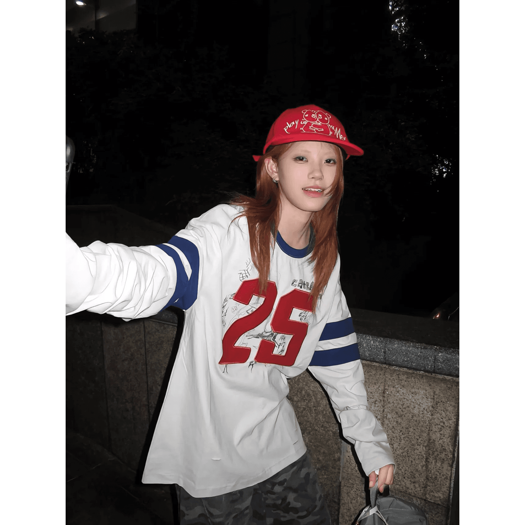 원본 솜씨 순면 220 그램 긴팔 티셔츠 여성 이미지 5