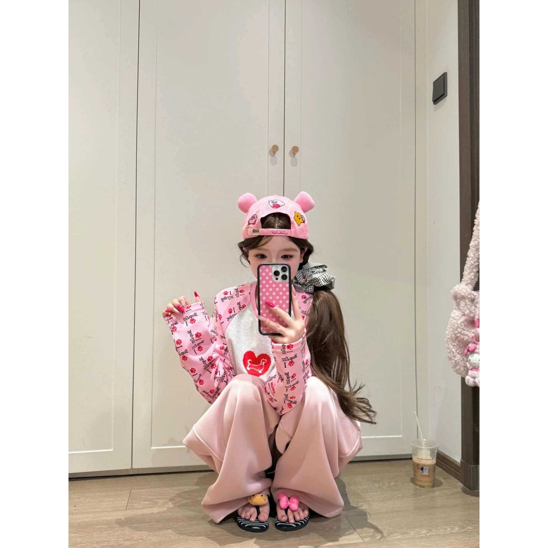 원본 솜씨 순면 220 그램 긴팔 티셔츠 여성 이미지 5