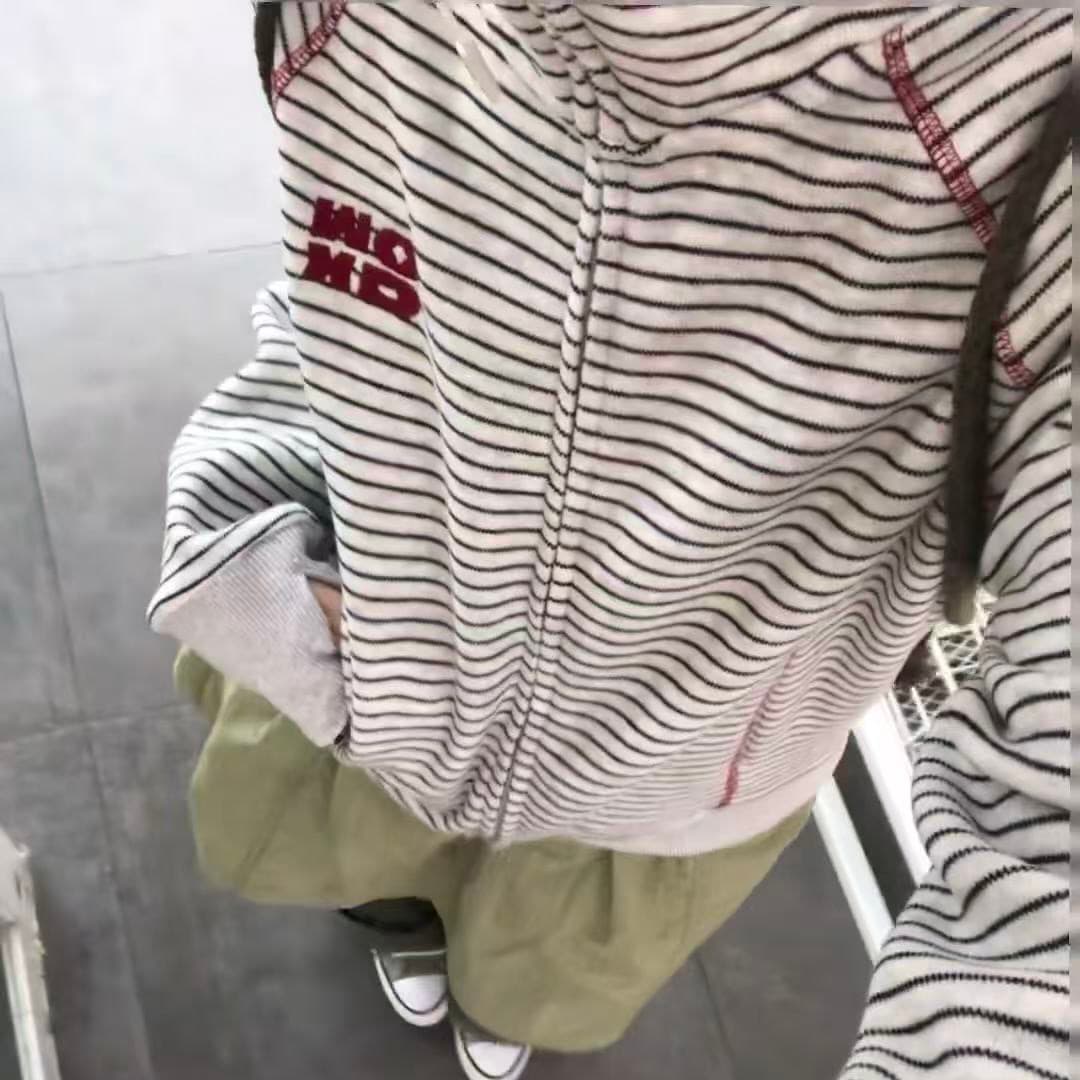 얇은 스타일 원본 솜씨 광저우 원본 원단 후드티 여성 상세 이미지 5