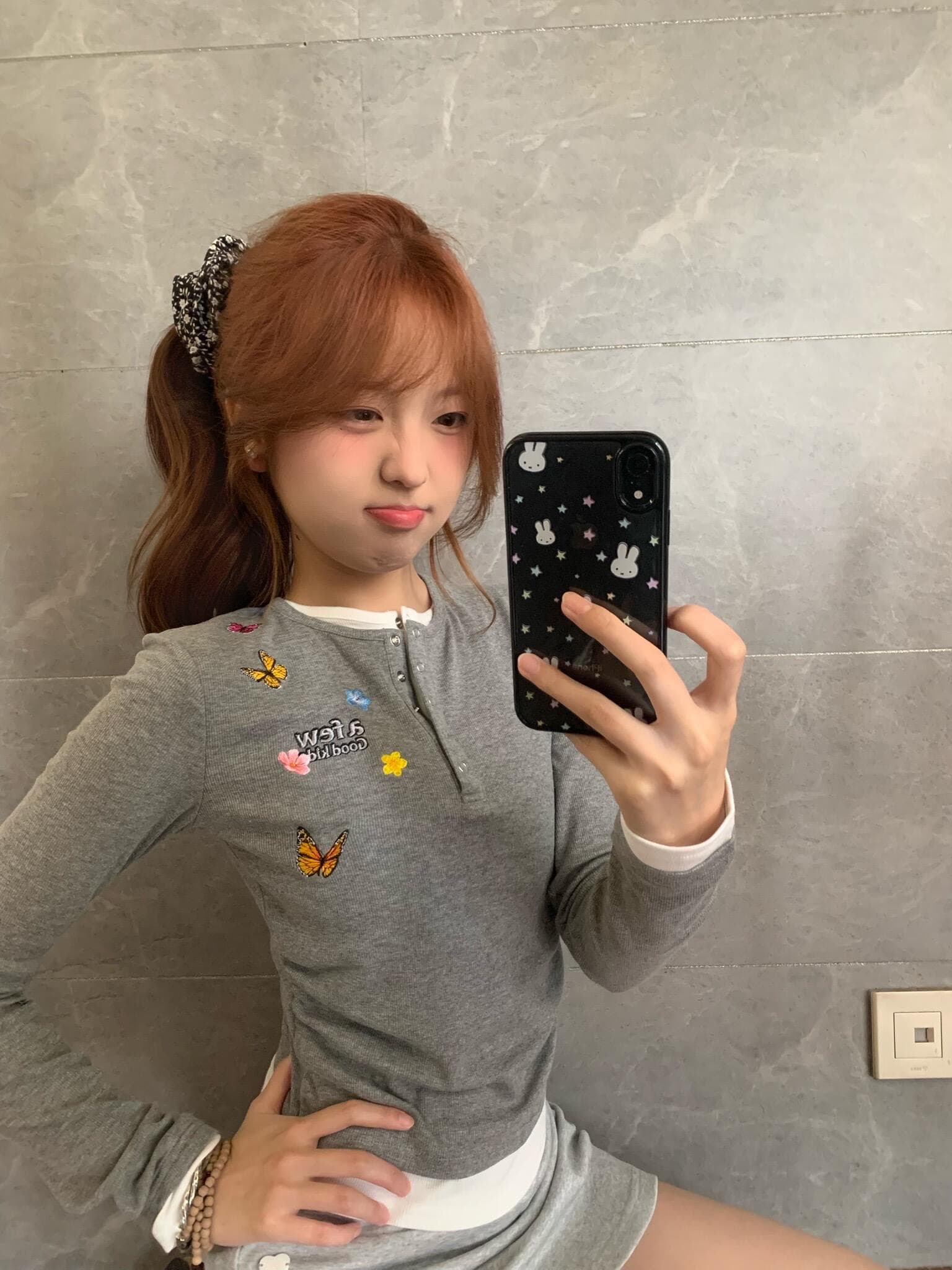 원본 솜씨 자수 네리 가게 천 광저우 원단 페이크 레이어드 몸매 가꾸기 긴팔 상세 이미지 3