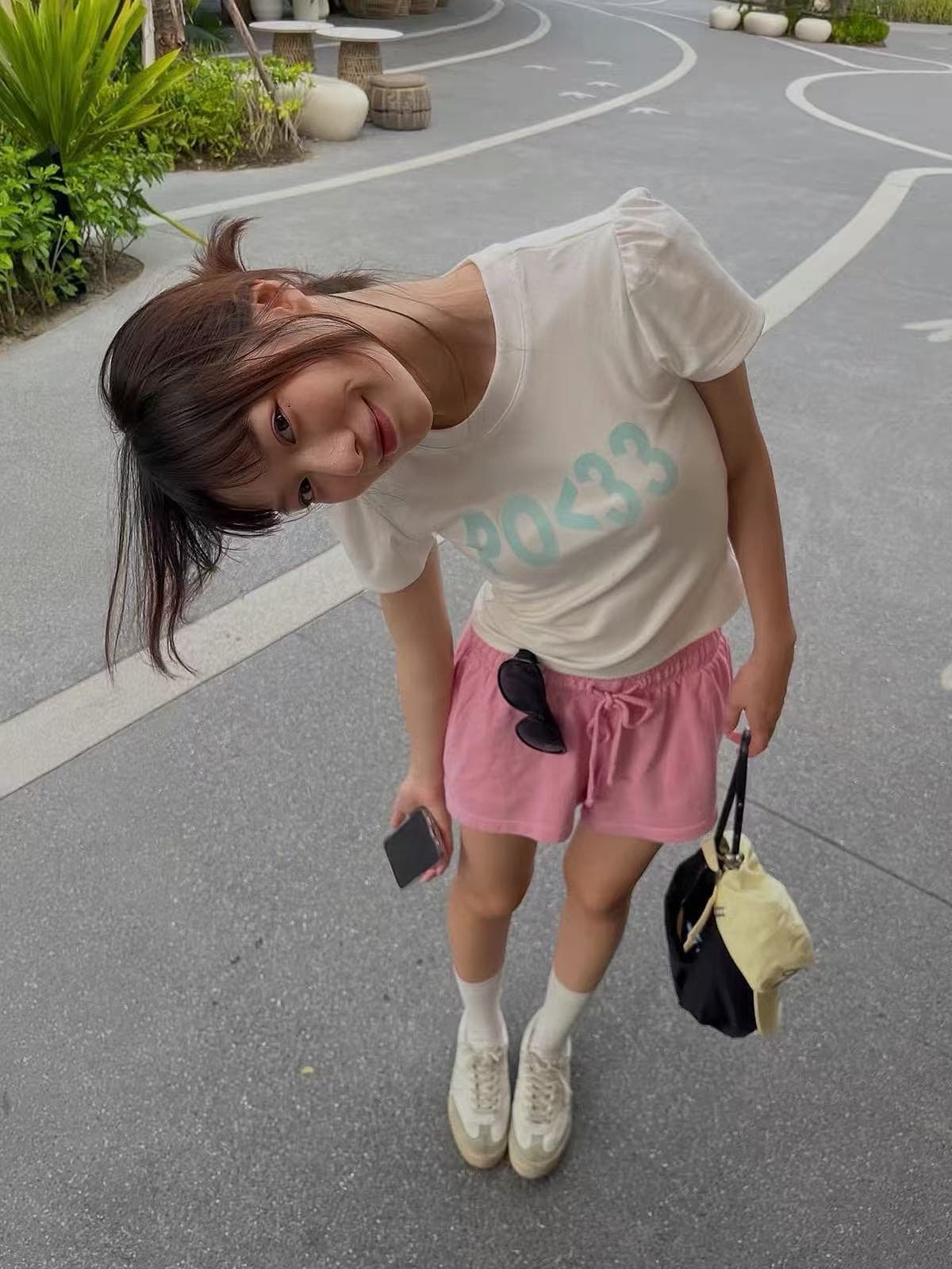 40 230 크 95 면 5 암모니아 Lun 이후 패키지 칼라 높음 폭탄 몸매 가꾸기 자주 규칙 성 어깨 티셔츠 상세 이미지 5