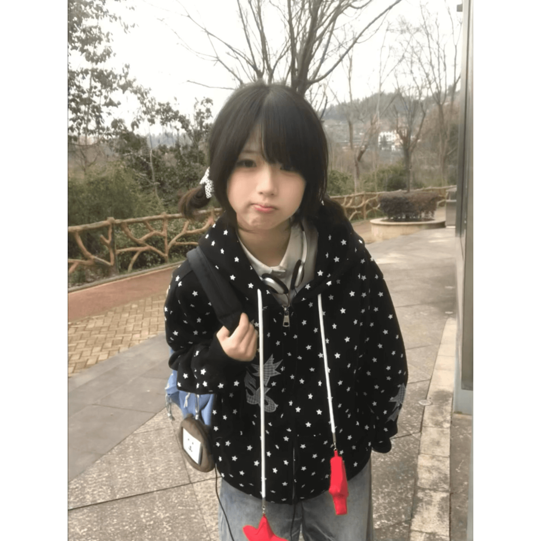 좋은 품질 원본 솜씨 자수 두 오각형 별 순수한 Mianhua 면 지퍼 후드티 이미지 5