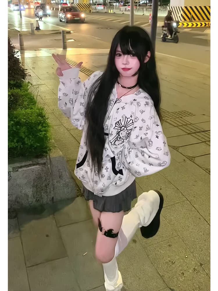 얇은 스타일 털이 있는 자수 패치 이후 패키지 칼라 순수한 Mianhua 면 복합 후드티 이미지 2