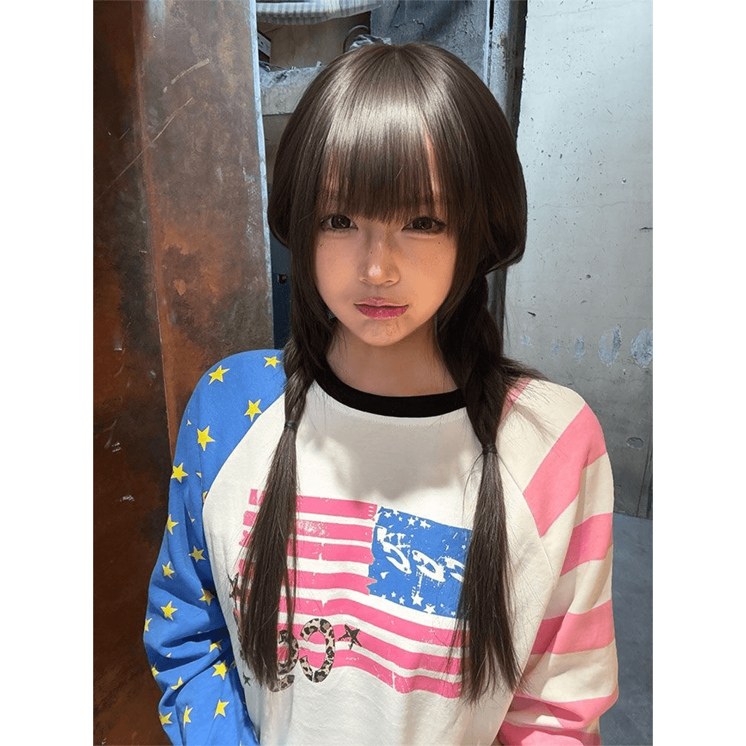 좋은 품질 비 압력 그림 19 지점 220 그램 순면 긴팔 티셔츠 여성 이미지 5