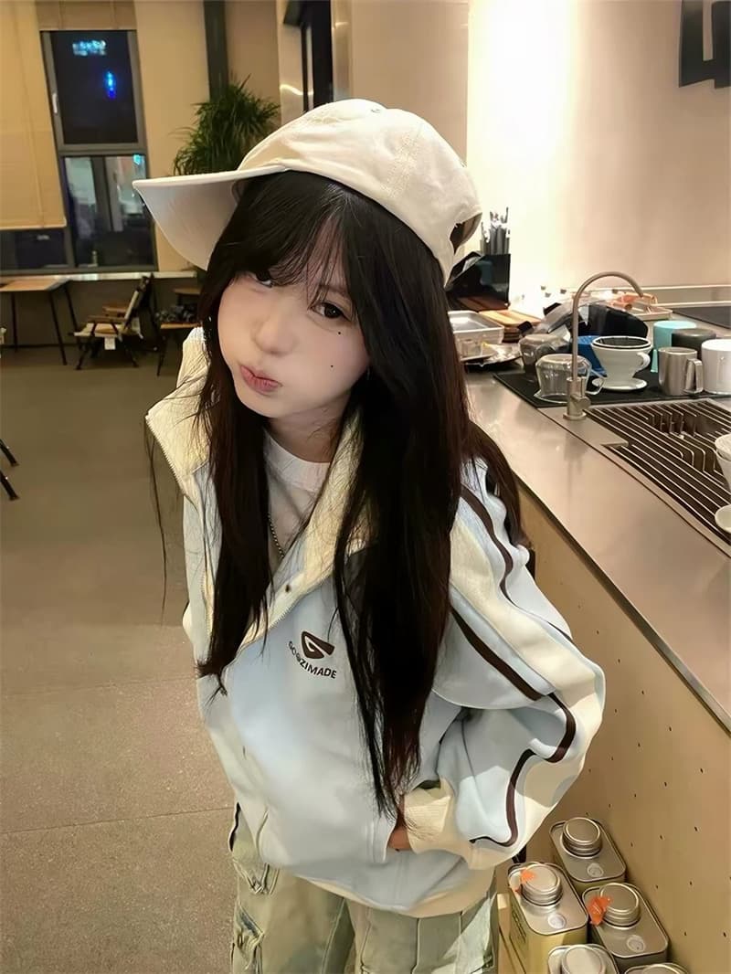 광저우 순수한 Mianhua 면 복합 얇은 스타일 털이 있는 프린트 루즈핏 후드티 이미지 2