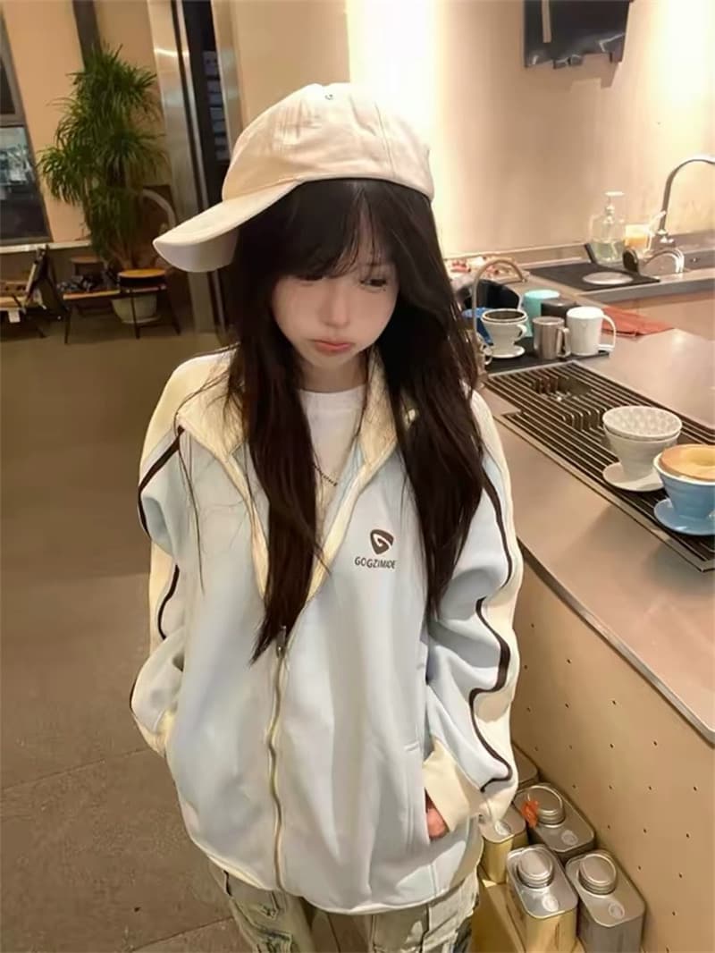 광저우 순수한 Mianhua 면 복합 얇은 스타일 털이 있는 프린트 루즈핏 후드티 상세 이미지 1