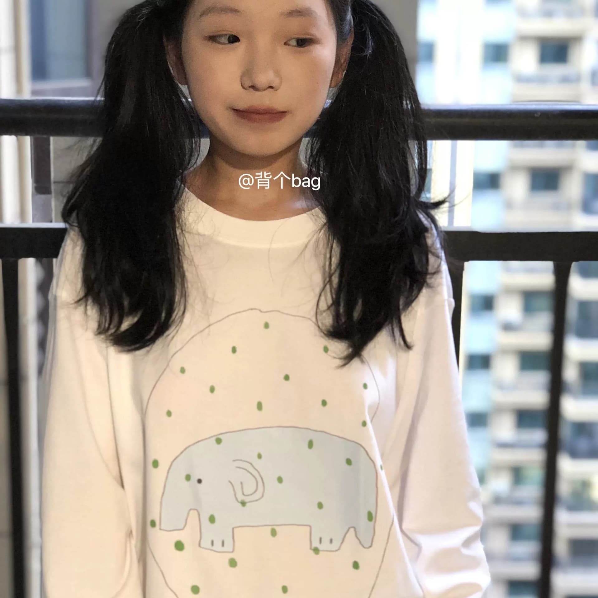 높은 품질 순면 200그램 21 빗질하다 정밀 프린트 가을 루즈핏 긴팔 티셔츠 여성 이미지 4