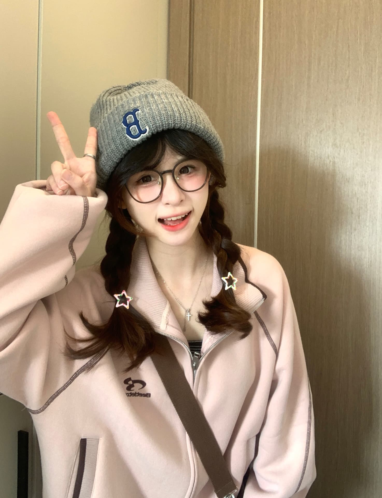 얇은 스타일 털이 있는 백금 지퍼 자수 명중 인터넷 순수한 Mianhua 면 복합 후드티 상세 이미지 5