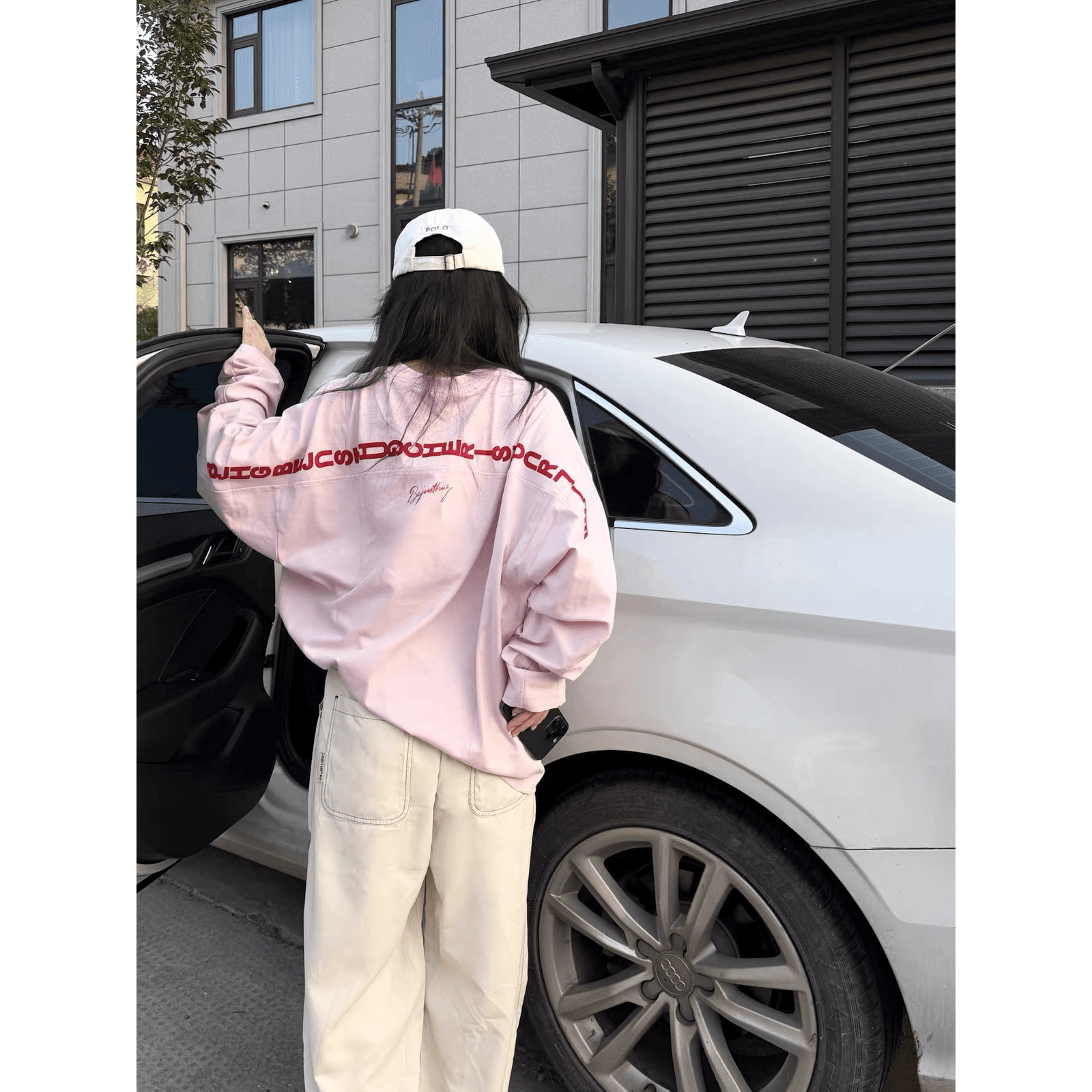 자수 네리 가게 천 19 지점 220 그램 순면 긴팔 티셔츠 남자 이미지 5