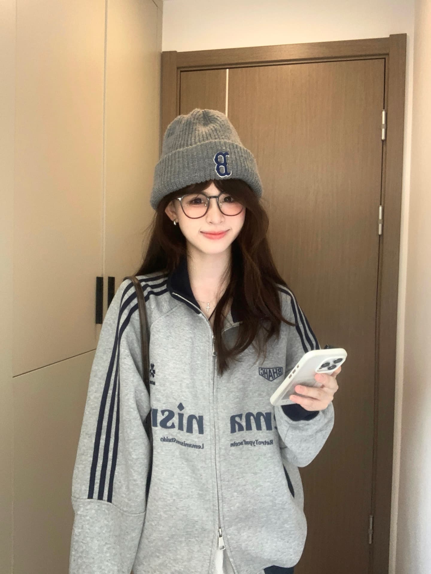 압력 라인 백금 지퍼 순수한 Mianhua 면 복합 후드티 지퍼 재킷 남녀