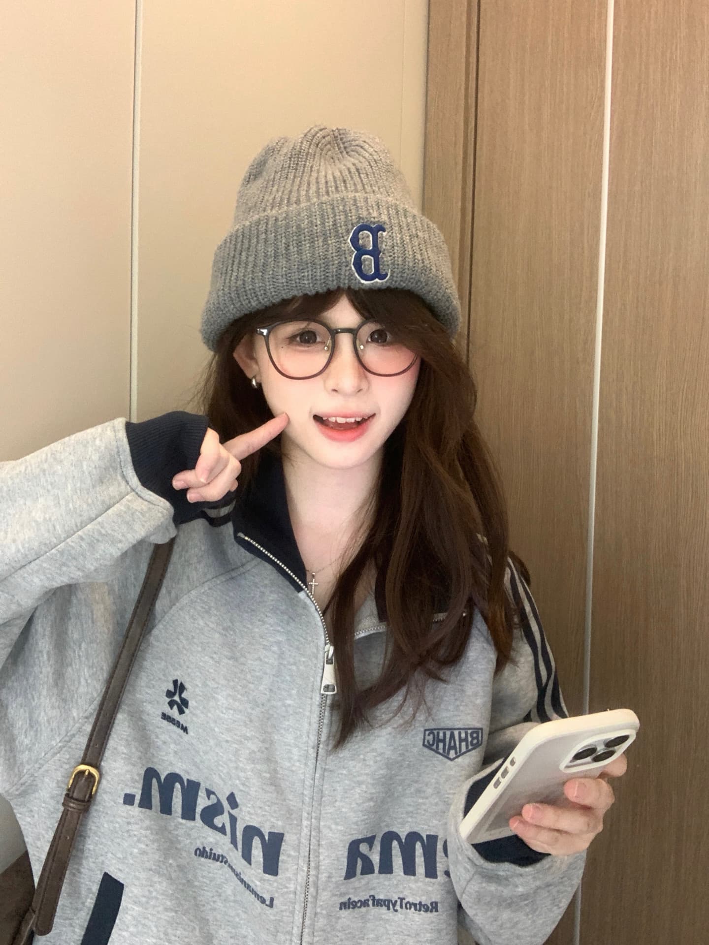 압력 라인 백금 지퍼 순수한 Mianhua 면 복합 후드티 지퍼 재킷 남녀 상세 이미지 3