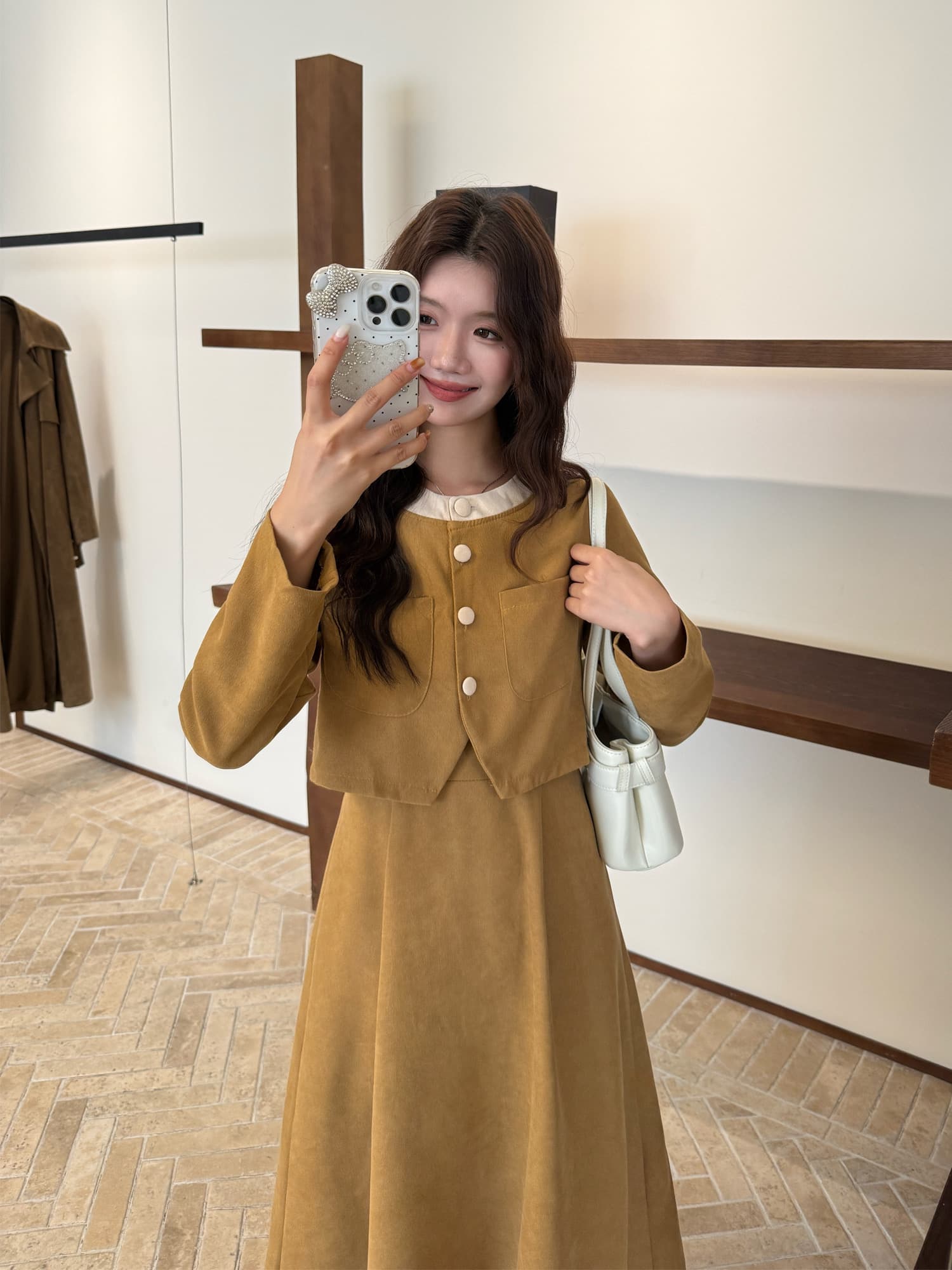 실사 빅 사이즈 고급 센스 외국 가스 연령 감소 패션 품격 슬림해 보이는 다용도 캐주얼 드레스 이미지 3