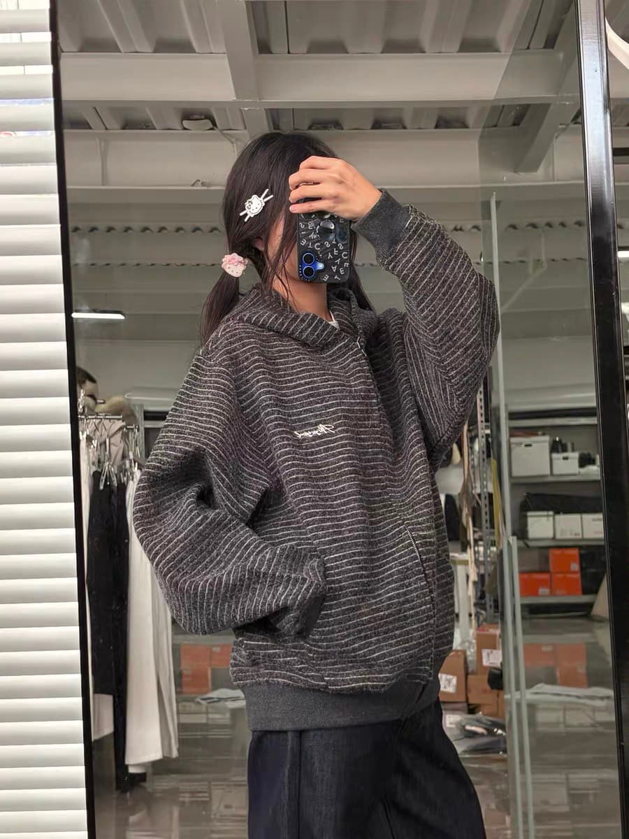 얇은 스타일 자수 이후 패키지 칼라 광저우 원본 원단 후드티